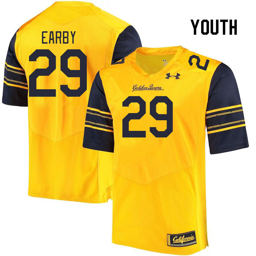 Youth #29 Jeremiah Earby California Golden Bears College Football Jerseys Stitched Sale-Gold - Click Image to Close
